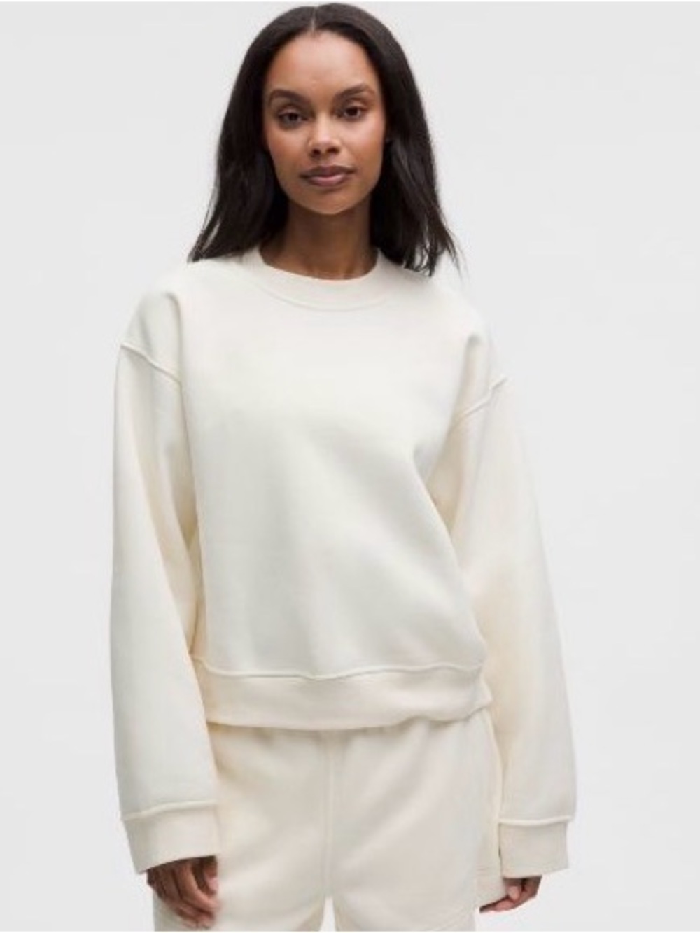 lululemon athletica Relaxed Crewneck Sweatshirt - Cream